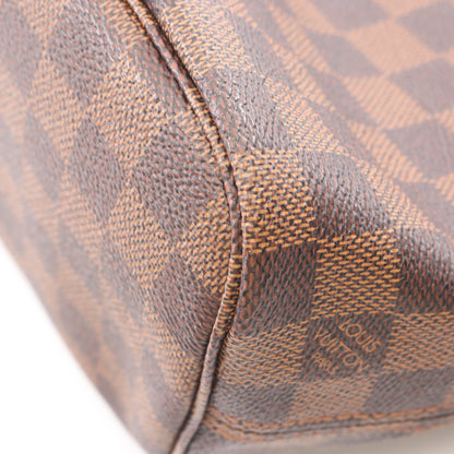 ネヴァーフルPM ダミエエベヌ ハンドバッグ トートバッグ PVC レザー ブラウン ルイヴィトン バッグ LOUIS VUITTON