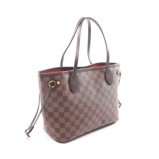 ネヴァーフルPM ダミエエベヌ ハンドバッグ トートバッグ PVC レザー ブラウン ルイヴィトン バッグ LOUIS VUITTON
