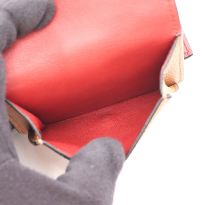 トライフォールド ウォレット 三つ折り財布 レザー ブラウン ロエベ 財布・小物 LOEWE