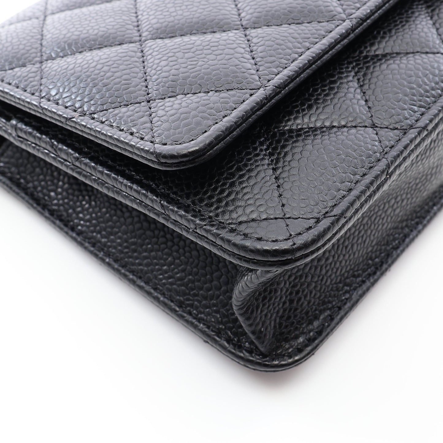 マトラッセ チェーンウォレット キャビアスキン ブラック ゴールド金具 シャネル バッグ CHANEL