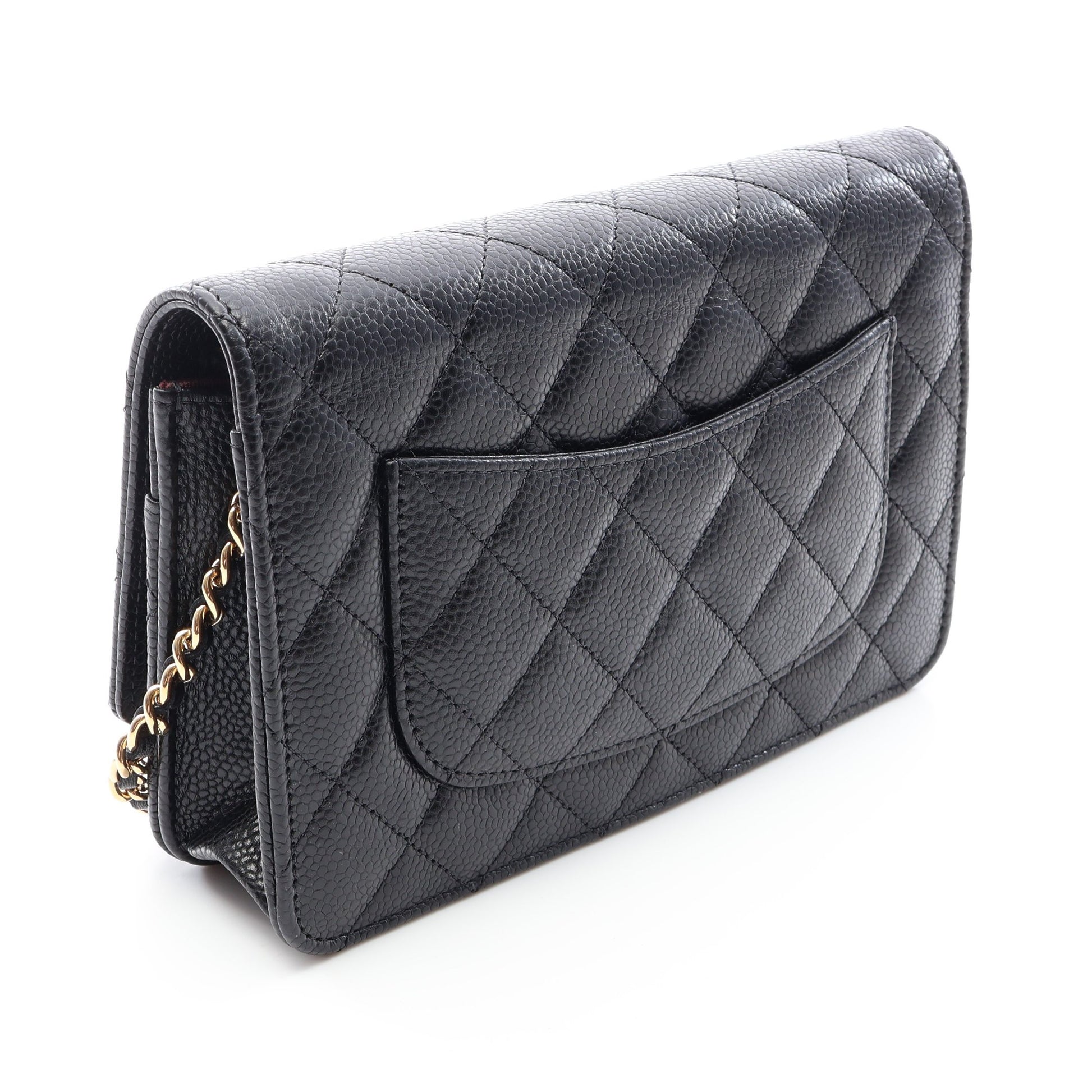 マトラッセ チェーンウォレット キャビアスキン ブラック ゴールド金具 シャネル バッグ CHANEL