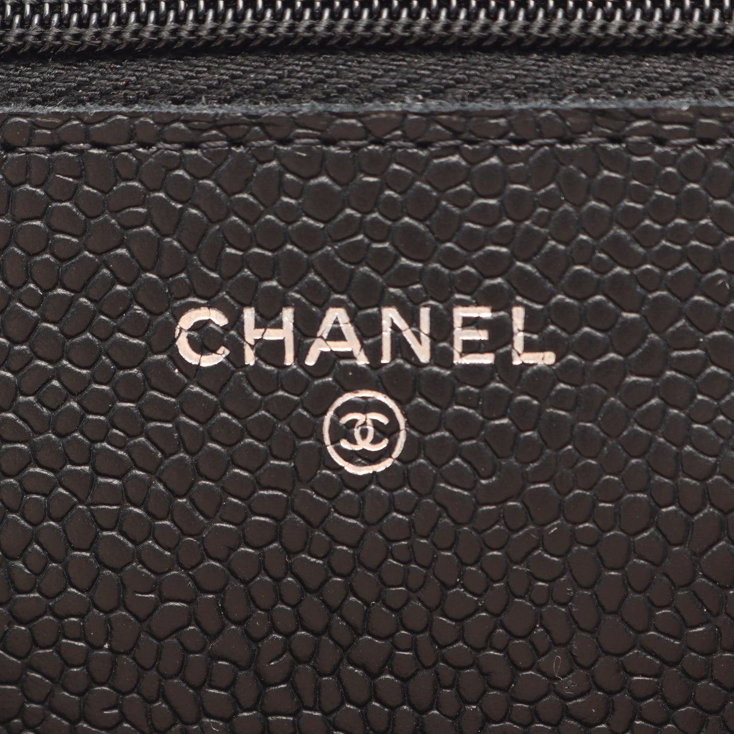 マトラッセ チェーンウォレット キャビアスキン ブラック シルバー金具 シャネル バッグ CHANEL