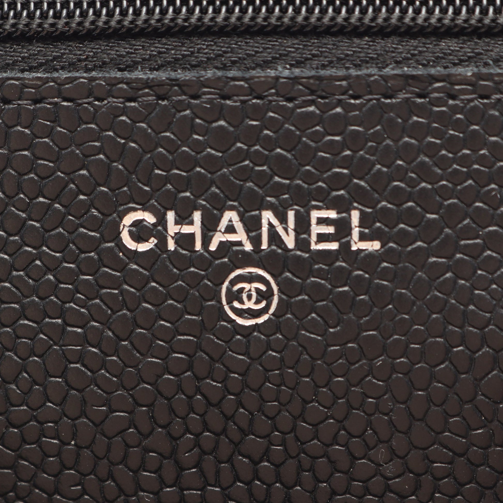 マトラッセ チェーンウォレット キャビアスキン ブラック シルバー金具 シャネル バッグ CHANEL