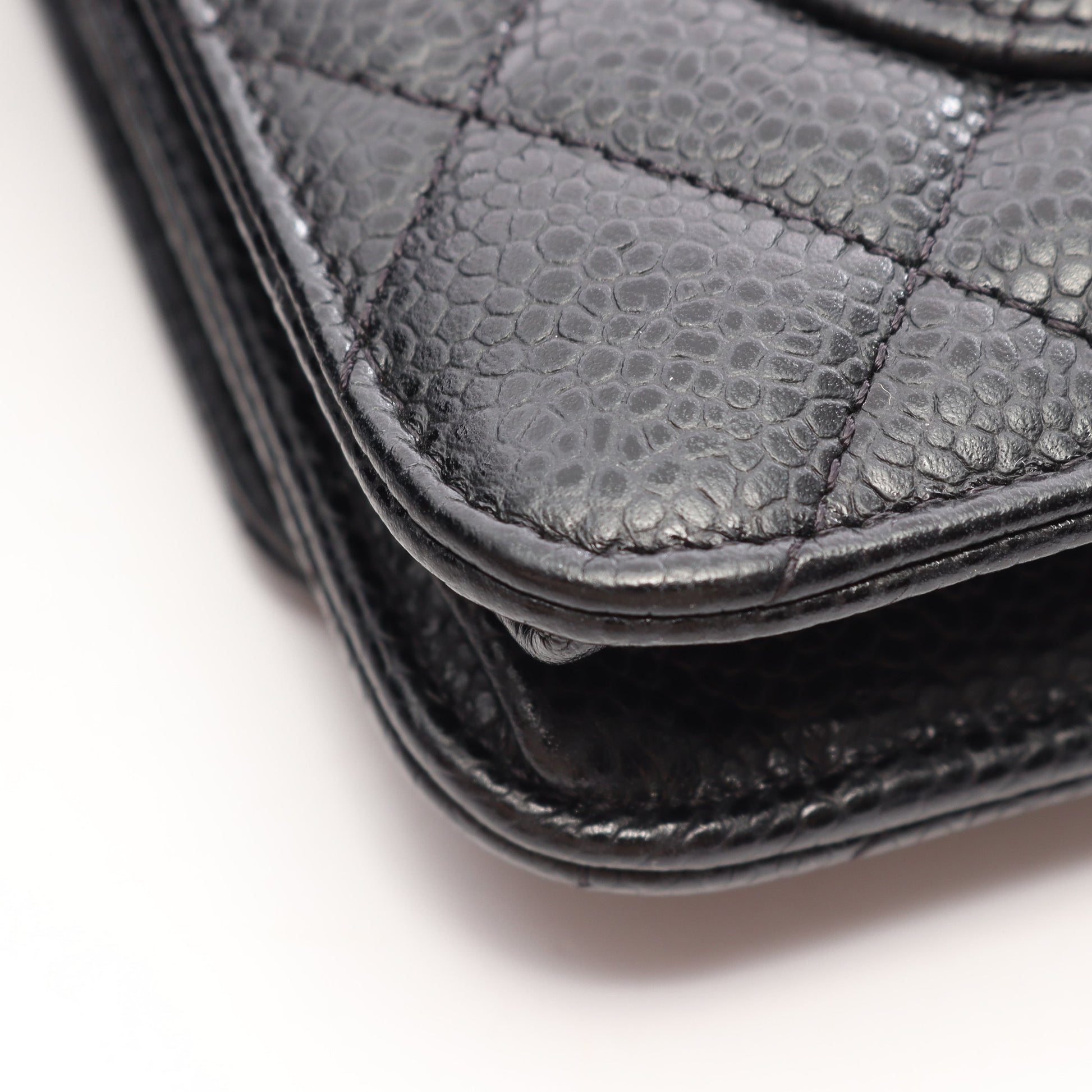 マトラッセ チェーンウォレット キャビアスキン ブラック ゴールド金具 シャネル バッグ CHANEL