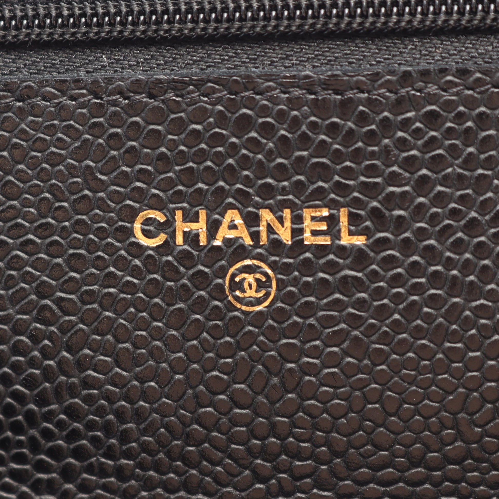 マトラッセ チェーンウォレット キャビアスキン ブラック ゴールド金具 シャネル バッグ CHANEL