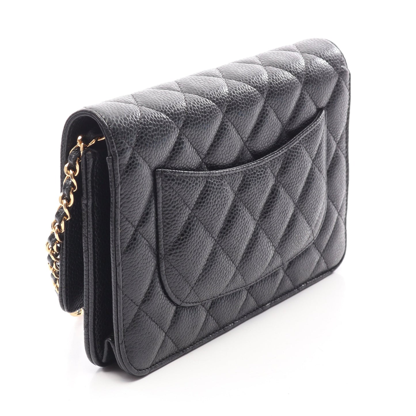 マトラッセ チェーンウォレット キャビアスキン ブラック ゴールド金具 シャネル バッグ CHANEL