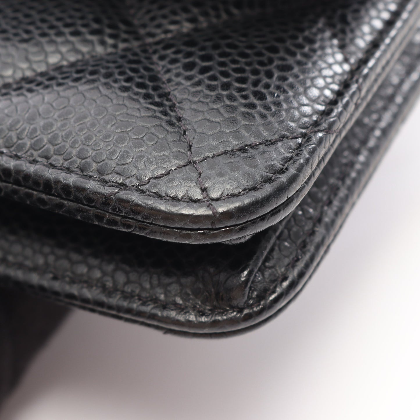 マトラッセ チェーンウォレット キャビアスキン ブラック ゴールド金具 シャネル バッグ CHANEL