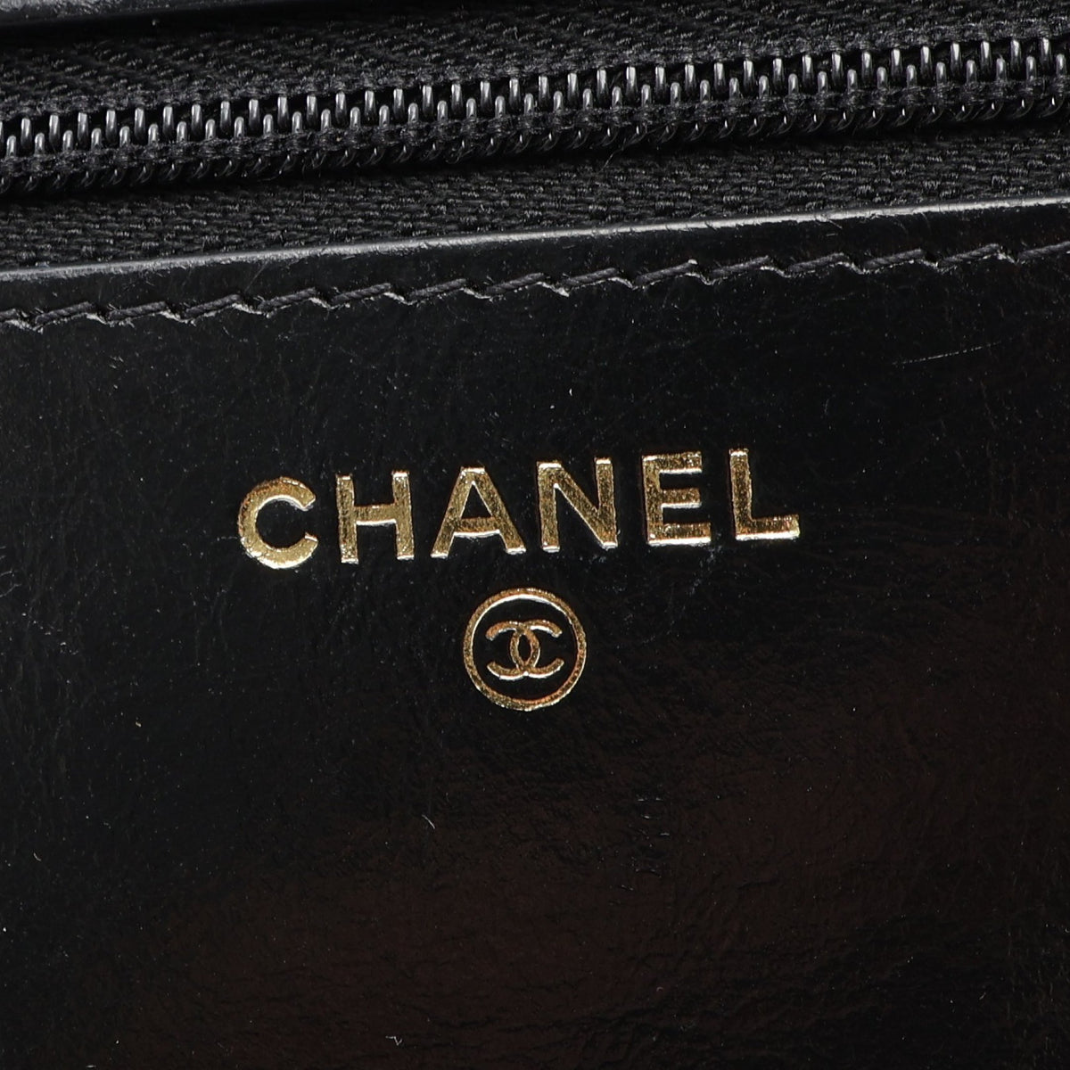 マトラッセ ショルダーウォレット レザー ブラック ゴールド金具 シャネル バッグ CHANEL