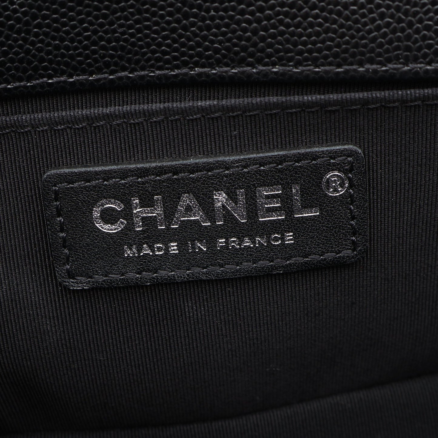 ボーイシャネル スモール チェーンショルダーバッグ キャビアスキン ブラック アンティークシルバー金具 シャネル バッグ CHANEL