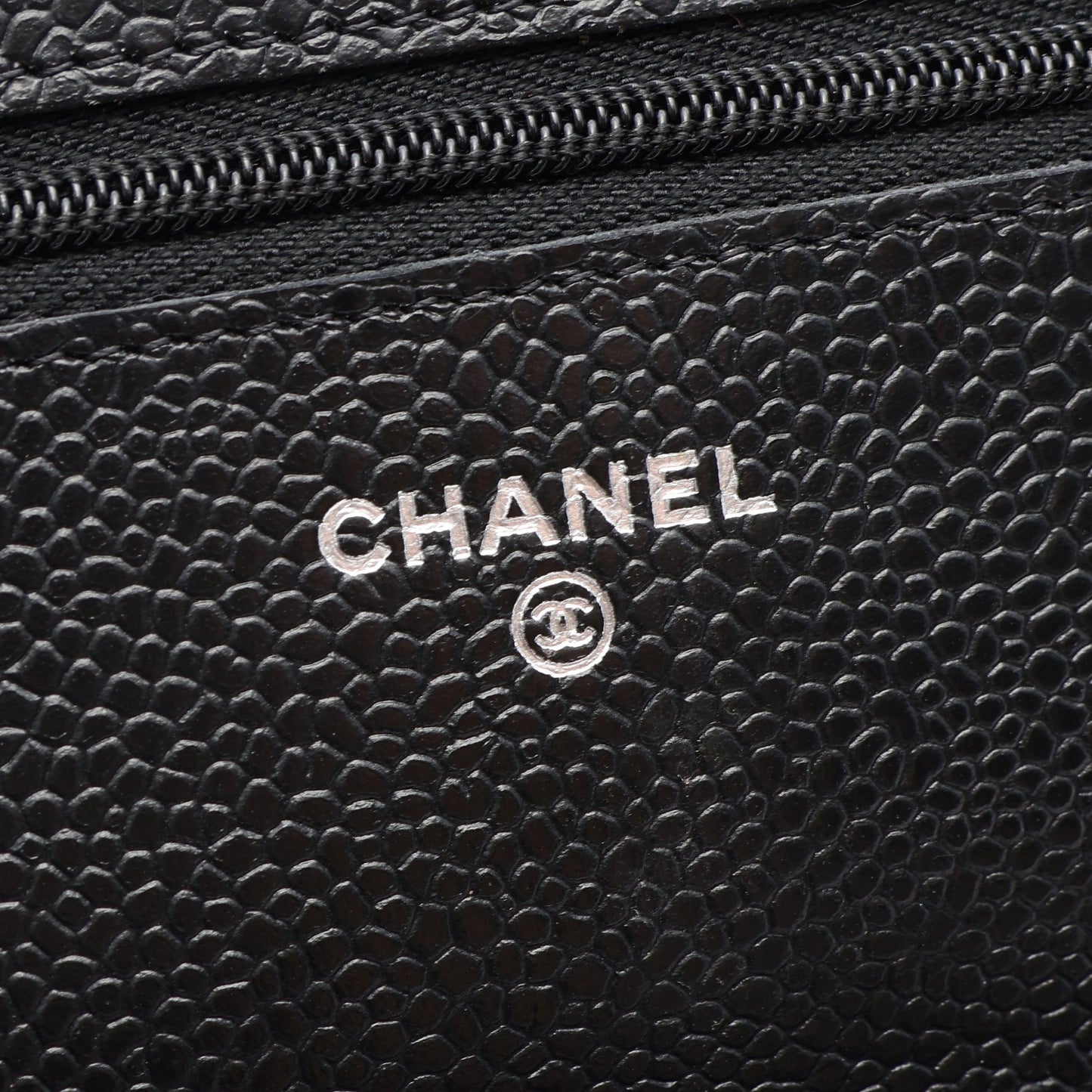 マトラッセ チェーンウォレット キャビアスキン ブラック シルバー金具 シャネル バッグ CHANEL
