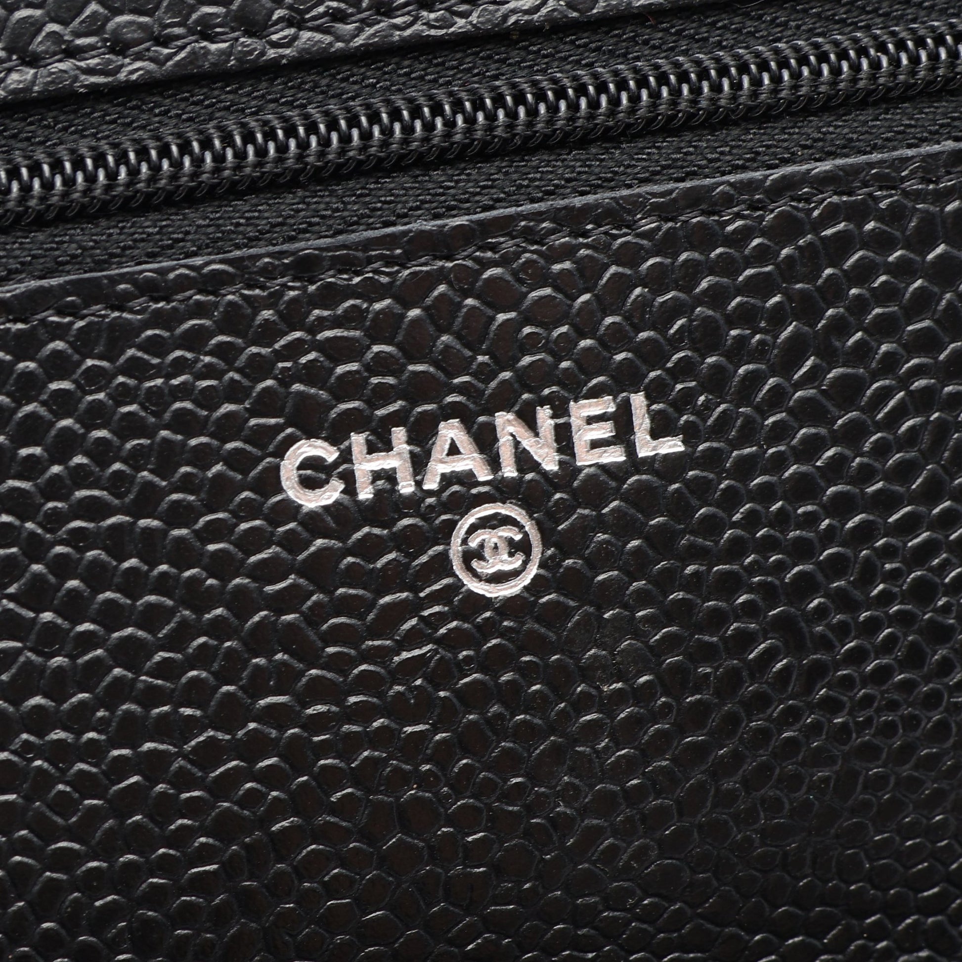 マトラッセ チェーンウォレット キャビアスキン ブラック シルバー金具 シャネル バッグ CHANEL