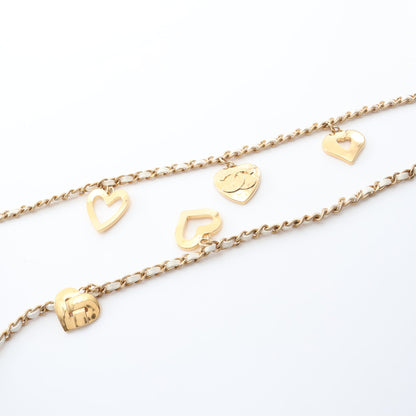 ミニマトラッセ チェーンショルダーバッグ ラムスキン ホワイト ゴールド金具 シャネル バッグ CHANEL
