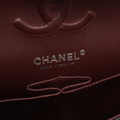 マトラッセ Wフラップ Wチェーンショルダーバッグ ラムスキン ブラック シルバー金具 シャネル バッグ CHANEL