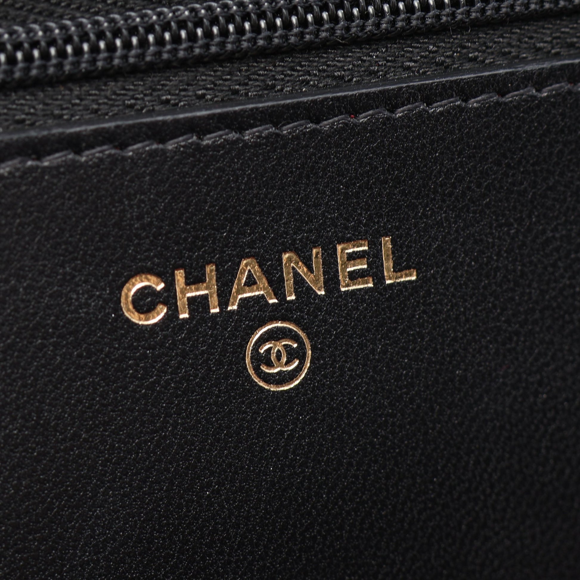 マトラッセ ハートロック チェーンウォレット ラムスキン ブラック ゴールド金具 シャネル バッグ CHANEL