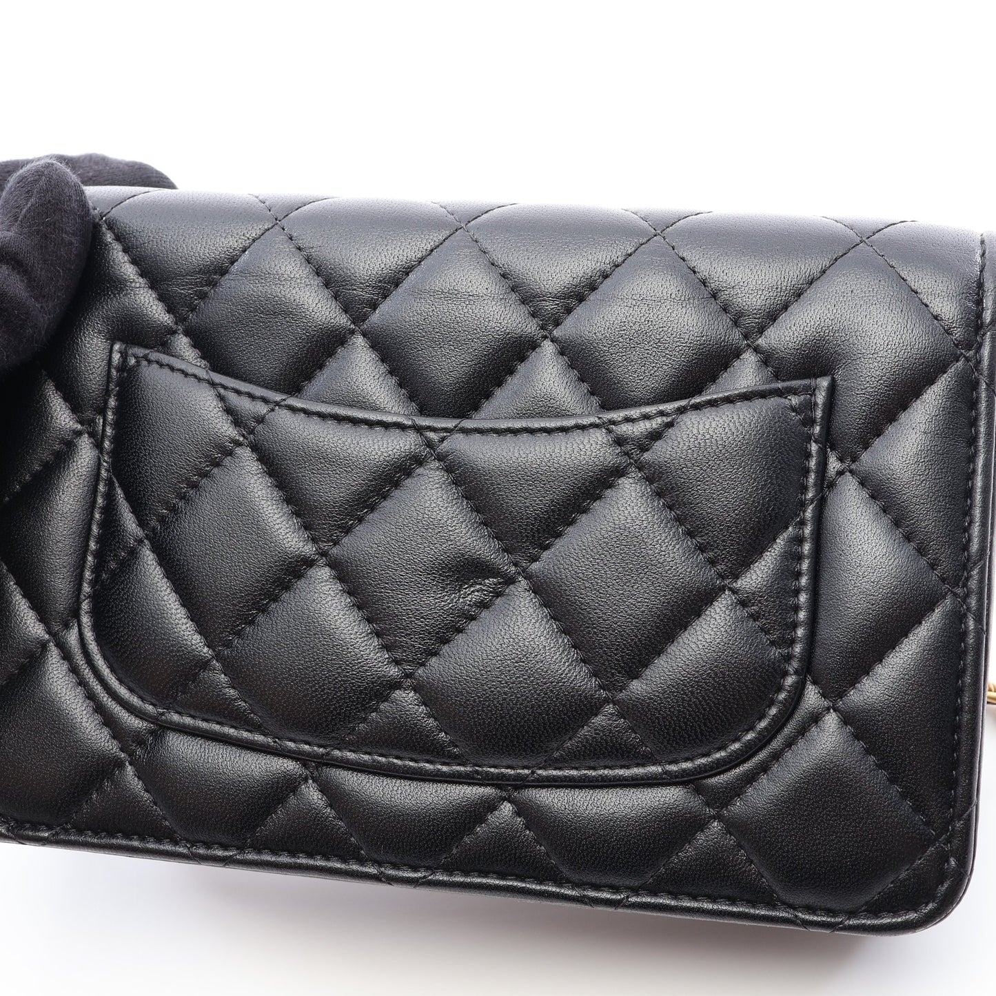 マトラッセ ハートロック チェーンウォレット ラムスキン ブラック ゴールド金具 シャネル バッグ CHANEL