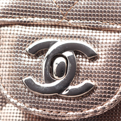 マトラッセ Wフラップ Wチェーンショルダーバッグ レザー ライトピンク シルバー金具 シャネル バッグ CHANEL