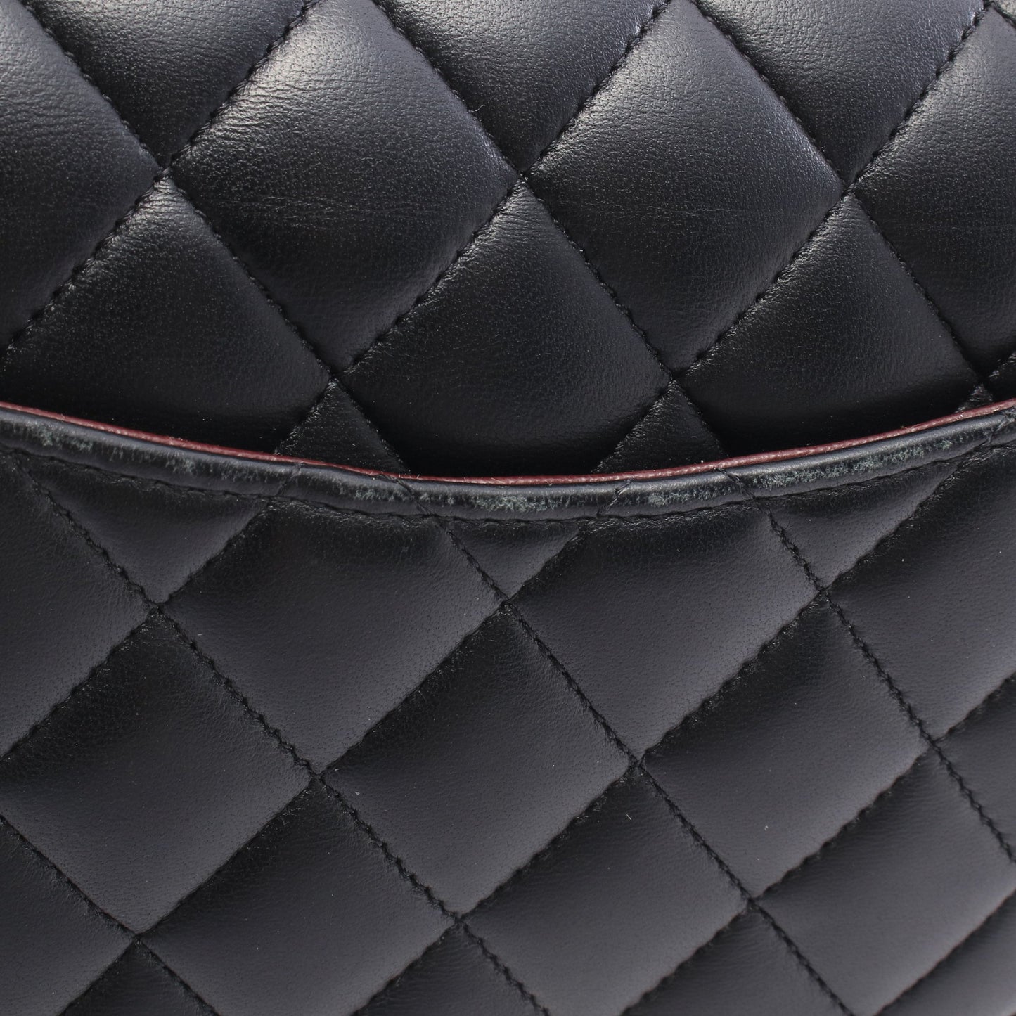 マトラッセ Wフラップ Wチェーンショルダーバッグ ラムスキン ブラック シルバー金具 シャネル バッグ CHANEL