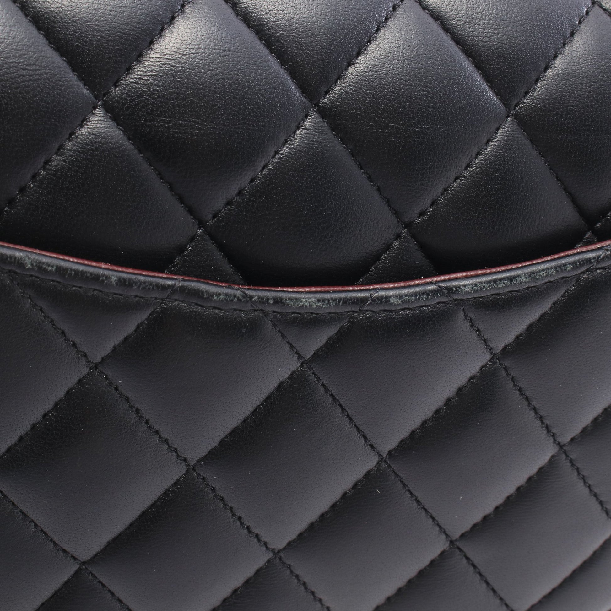マトラッセ Wフラップ Wチェーンショルダーバッグ ラムスキン ブラック シルバー金具 シャネル バッグ CHANEL
