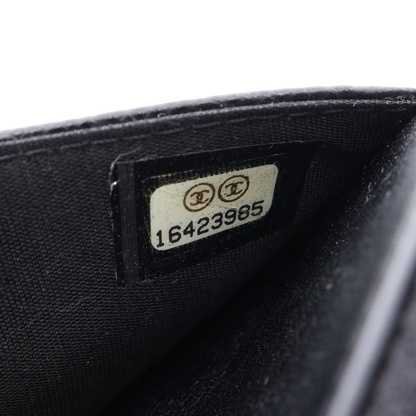 ココマーク チェーンウォレット キャビアスキン ブラック シルバー金具 シャネル バッグ CHANEL