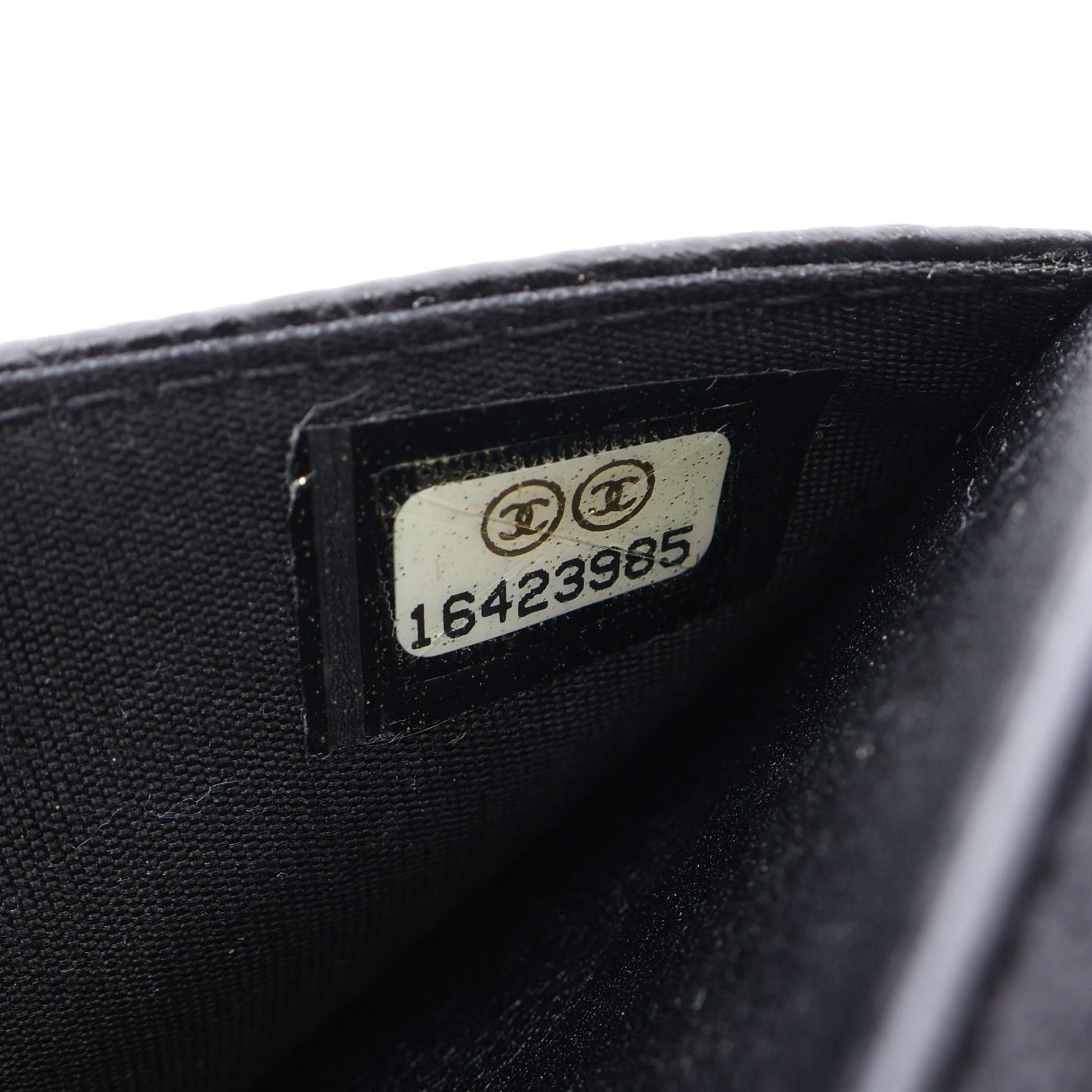 ココマーク チェーンウォレット キャビアスキン ブラック シルバー金具 シャネル バッグ CHANEL