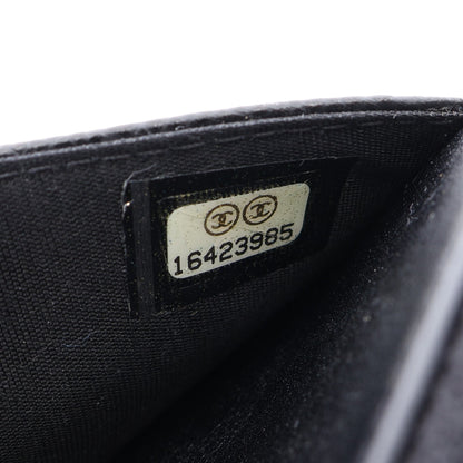 ココマーク チェーンウォレット キャビアスキン ブラック シルバー金具 シャネル バッグ CHANEL