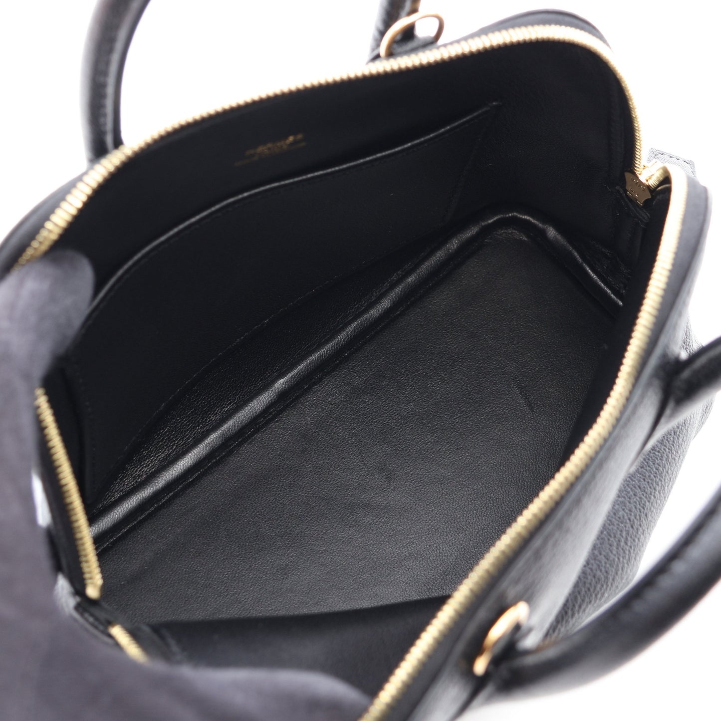 ボリード1923 ミニ 2WAY ハンドバッグ シェーブル ブラック ゴールド金具 W刻印 エルメス バッグ HERMES
