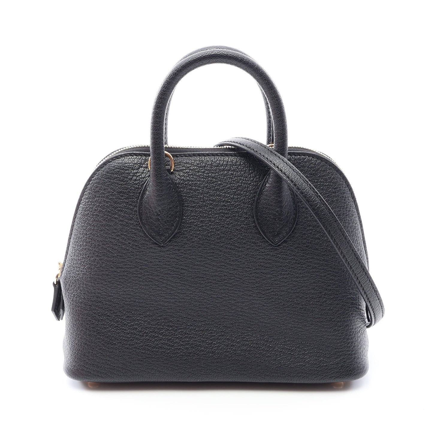ボリード1923 ミニ 2WAY ハンドバッグ シェーブル ブラック ゴールド金具 W刻印 エルメス バッグ HERMES