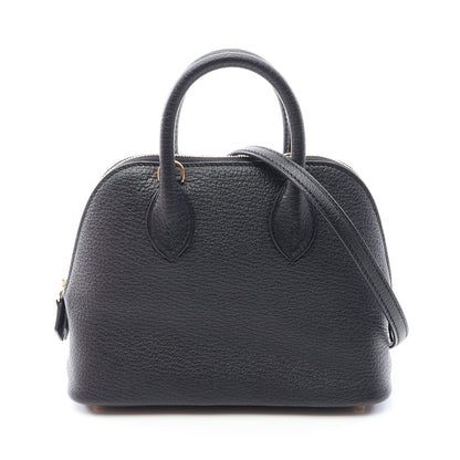 ボリード1923 ミニ 2WAY ハンドバッグ シェーブル ブラック ゴールド金具 W刻印 エルメス バッグ HERMES
