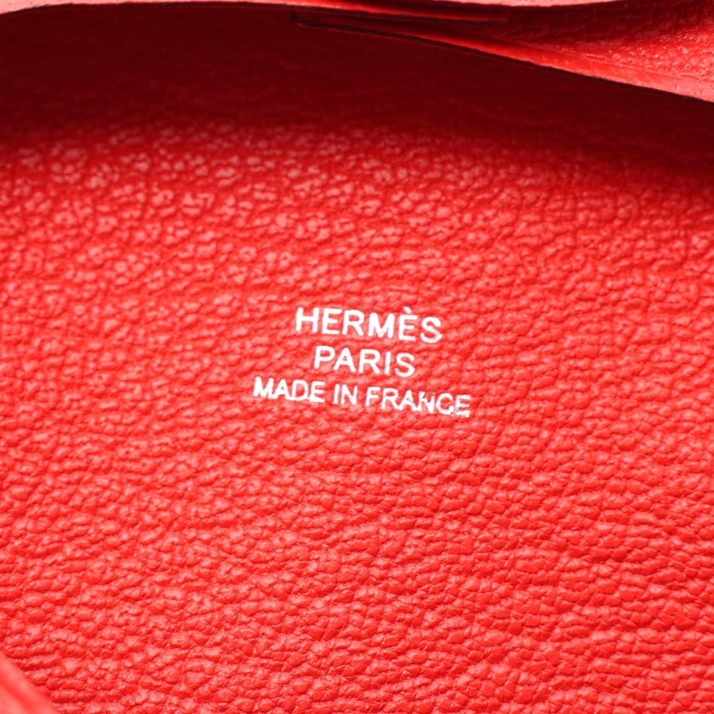 バスティア ルージュラデュー コインケース シェーブル レッド シルバー金具 G刻印 エルメス 財布・小物 HERMES