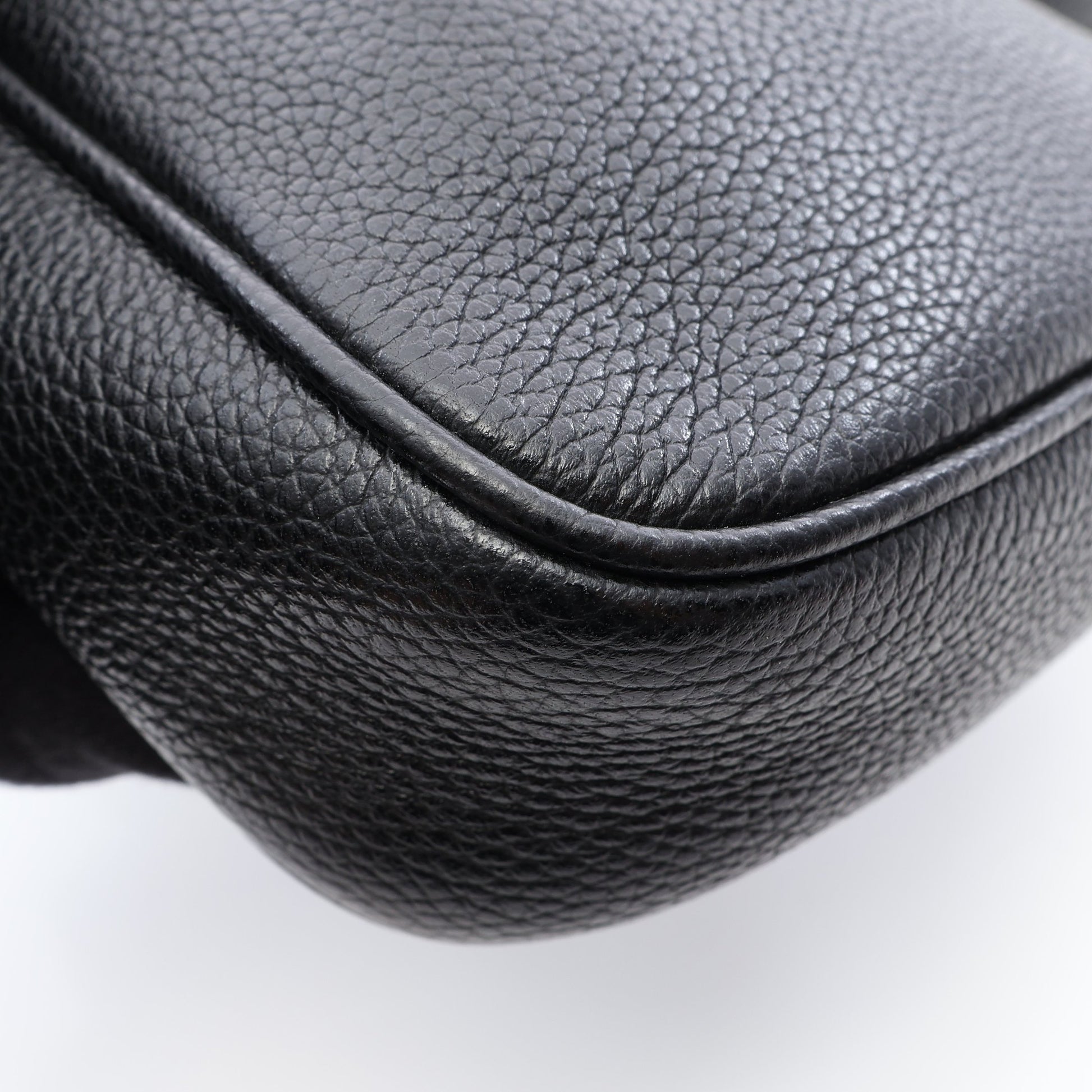 ウェビングライン ショルダーバッグ レザー ブラック マルチカラー グッチ バッグ GUCCI