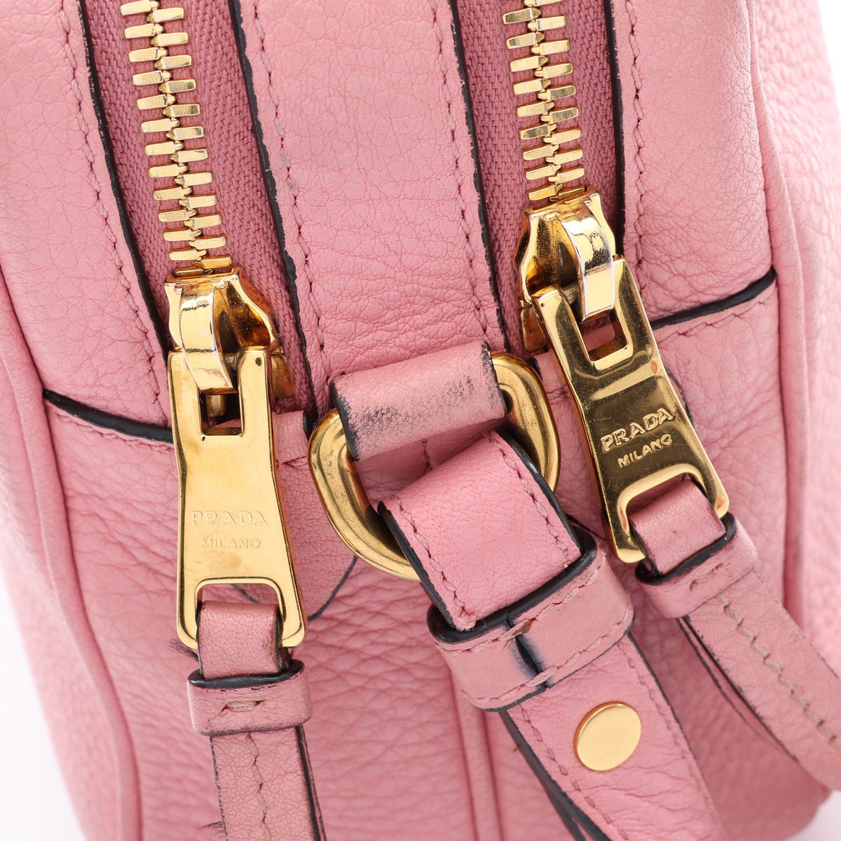 VIT DAINO 2WAY ショルダーバッグ レザー ピンク プラダ バッグ PRADA