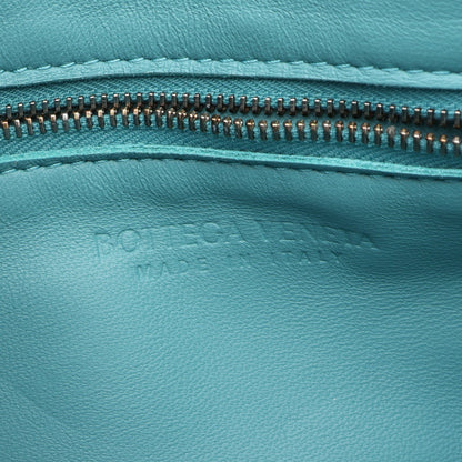 カセット マキシイントレチャート ショルダーバッグ レザー ライトブルー ボッテガヴェネタ バッグ BOTTEGA VENETA