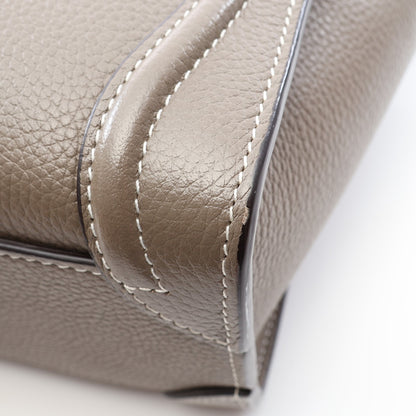 ラゲージ ナノショッパー 2WAY ハンドバッグ レザー グレーブラウン セリーヌ バッグ CELINE