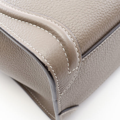 ラゲージ ナノショッパー 2WAY ハンドバッグ レザー グレーブラウン セリーヌ バッグ CELINE
