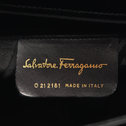 ガンチーニ 2WAY ハンドバッグ レザー ブラック サルヴァトーレフェラガモ バッグ Salvatore Ferragamo