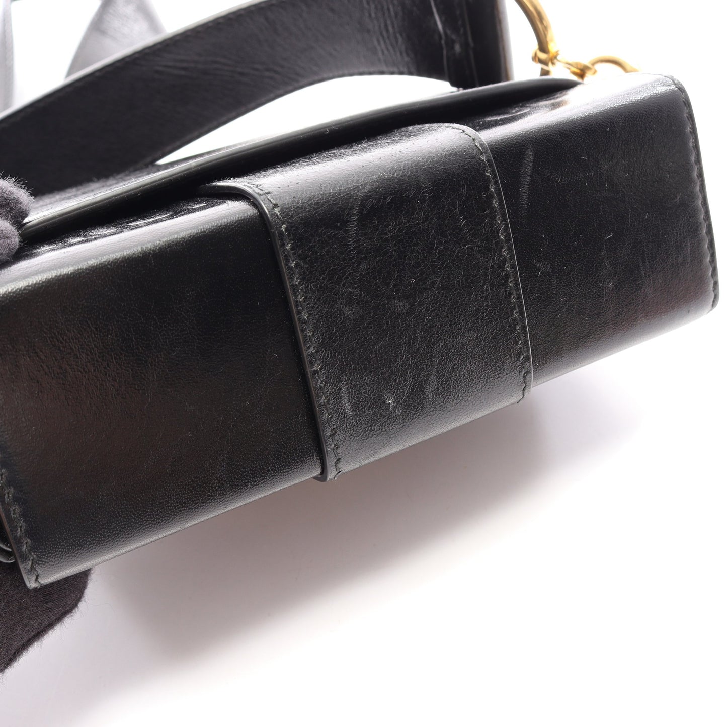 30 MONTAIGNE モンテーニュ ボックス ショルダーバッグ レザー ブラック クリスチャンディオール バッグ Christian Dior