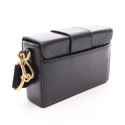 30 MONTAIGNE モンテーニュ ボックス ショルダーバッグ レザー ブラック クリスチャンディオール バッグ Christian Dior