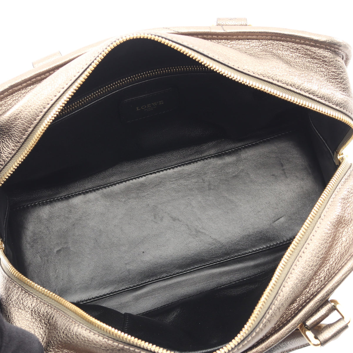 アマソナ28 ハンドバッグ レザー ブロンズ ロエベ バッグ LOEWE