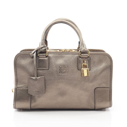 アマソナ28 ハンドバッグ レザー ブロンズ ロエベ バッグ LOEWE
