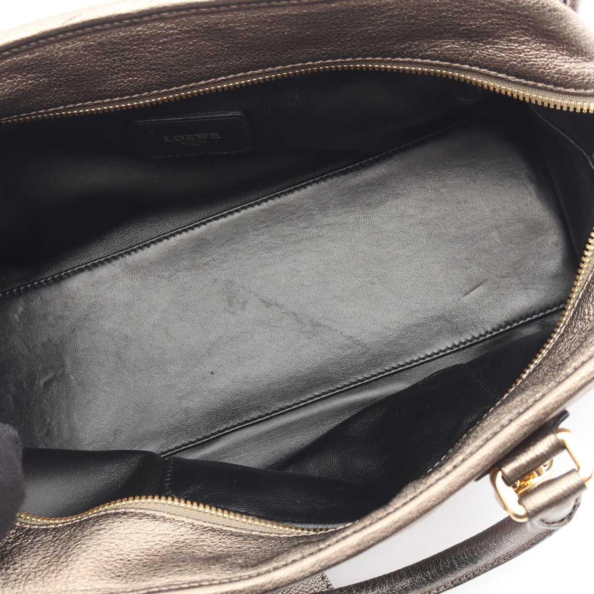 アマソナ28 ハンドバッグ レザー ブロンズ ロエベ バッグ LOEWE