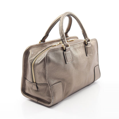 アマソナ28 ハンドバッグ レザー ブロンズ ロエベ バッグ LOEWE
