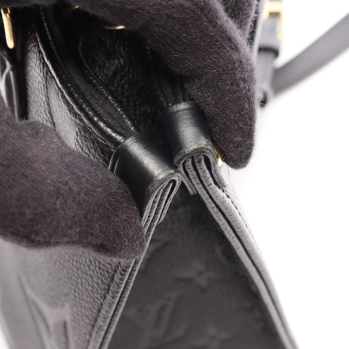 オンザゴーPM モノグラムアンプラント ノワール 2WAY ハンドバッグ レザー ブラック ルイヴィトン バッグ LOUIS VUITTON