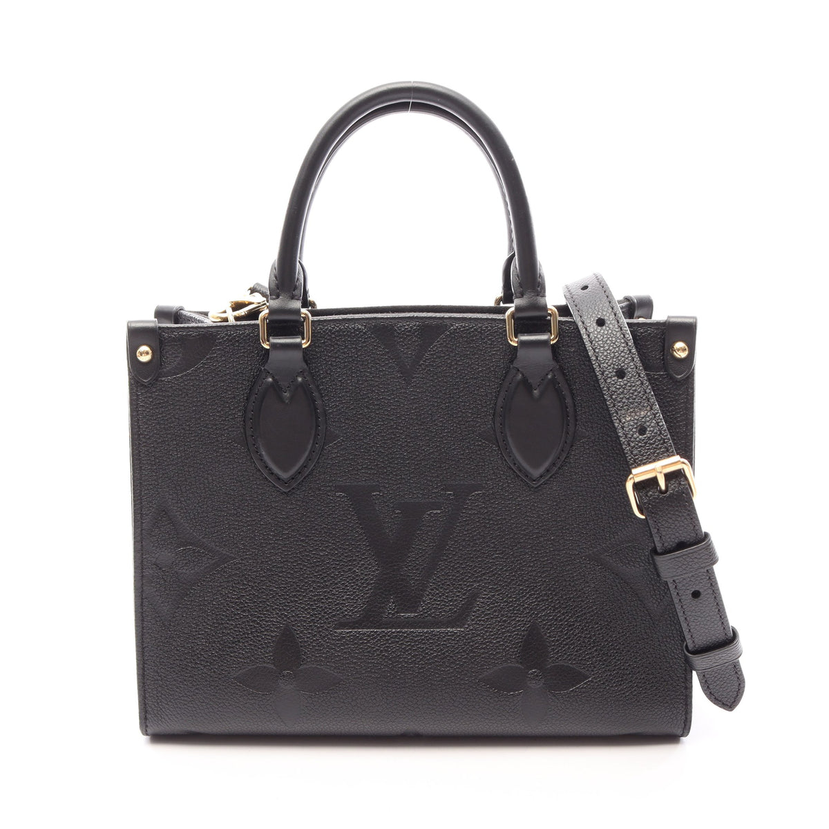 オンザゴーPM モノグラムアンプラント ノワール 2WAY ハンドバッグ レザー ブラック ルイヴィトン バッグ LOUIS VUITTON