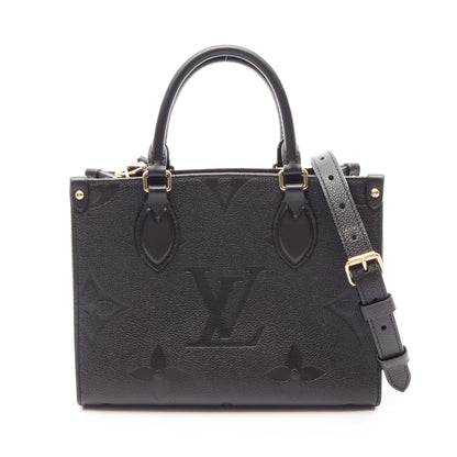 オンザゴーPM モノグラムアンプラント ノワール 2WAY ハンドバッグ レザー ブラック ルイヴィトン バッグ LOUIS VUITTON