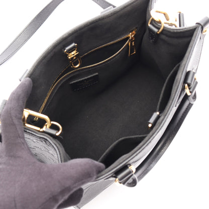 オンザゴーPM モノグラムアンプラント ノワール 2WAY ハンドバッグ レザー ブラック ルイヴィトン バッグ LOUIS VUITTON