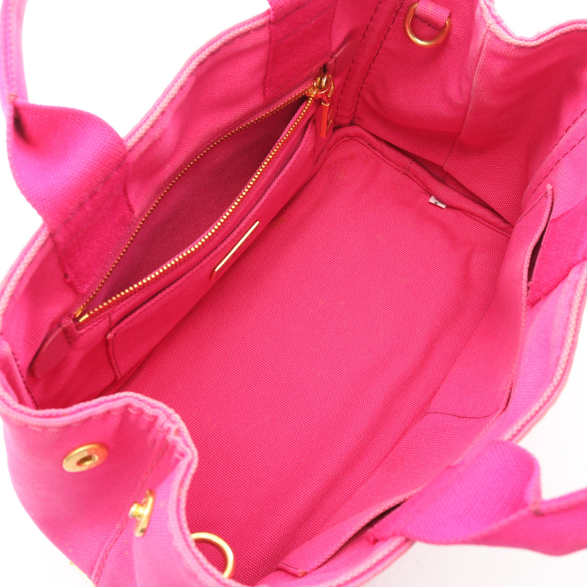CANAPA カナパ ミニ 2WAY ハンドバッグ トートバッグ キャンバス ピンク プラダ バッグ PRADA