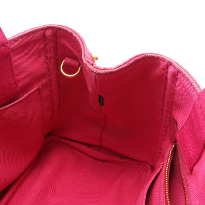 CANAPA カナパ ミニ 2WAY ハンドバッグ トートバッグ キャンバス ピンク プラダ バッグ PRADA