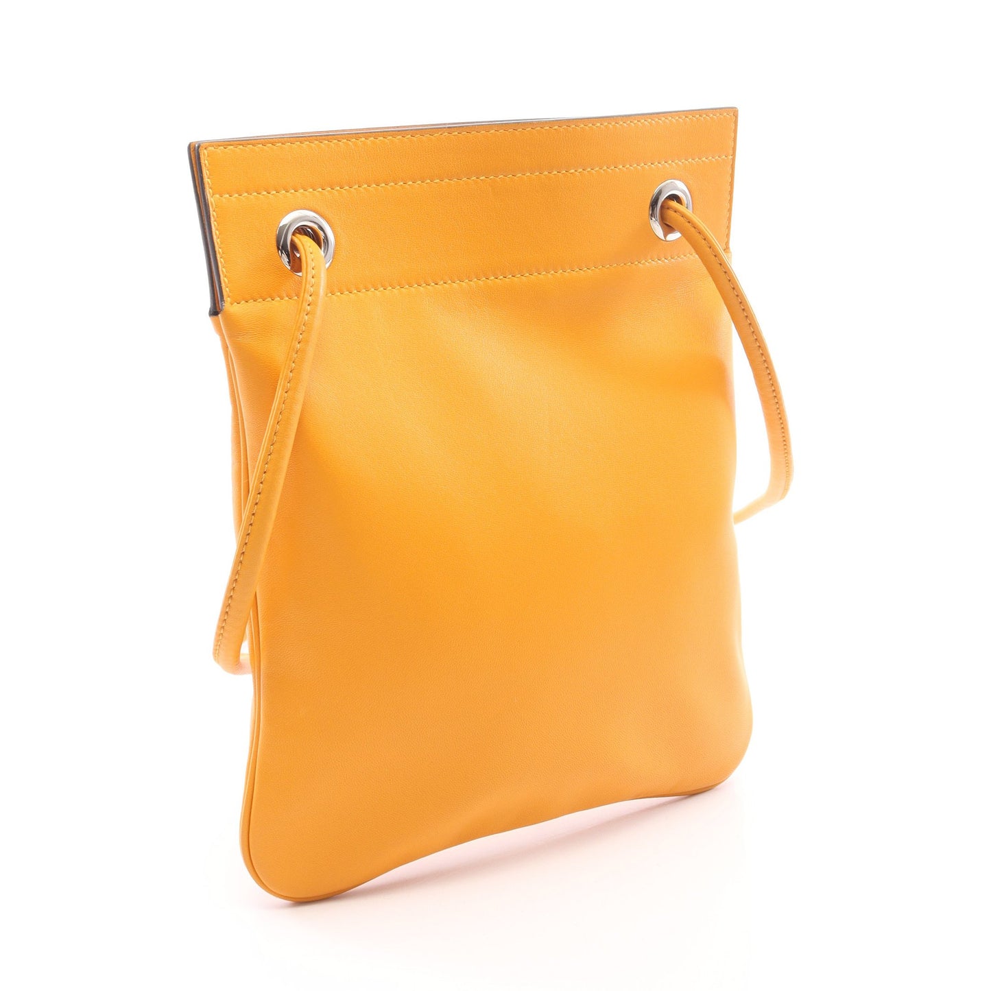 サック アリーヌ ミニ ムタード ショルダーバッグ ヴォースイフト オレンジ シルバー金具 C刻印 エルメス バッグ HERMES