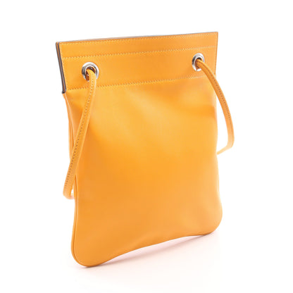 サック アリーヌ ミニ ムタード ショルダーバッグ ヴォースイフト オレンジ シルバー金具 C刻印 エルメス バッグ HERMES