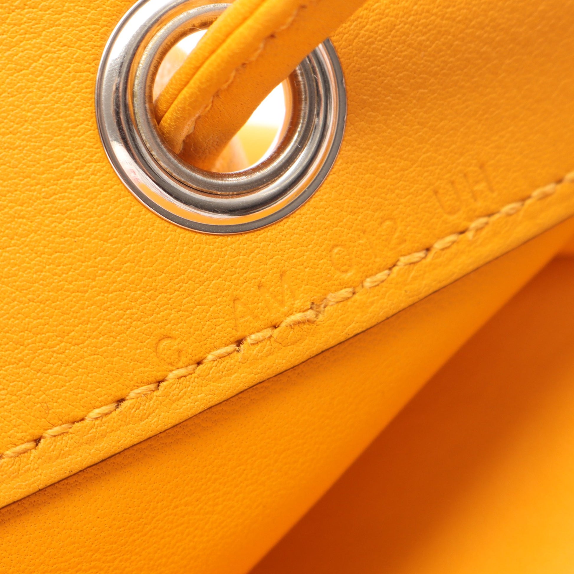 サック アリーヌ ミニ ムタード ショルダーバッグ ヴォースイフト オレンジ シルバー金具 C刻印 エルメス バッグ HERMES